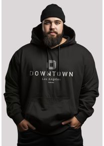 F4NT4STIC Herren Kapuzenpullover "Downtown LA PLUSSIZE", schwarz, casual, Gr. XXL, Obermaterial: 65% Baumwolle, 35% Polyester, Pullover, Premium