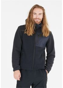 WHISTLER Herren Fleecejacke "Makaloo", blau, sportlich, Gr. L, unifarben, 100% Polyester, Jacken, mit praktischer Kapuze