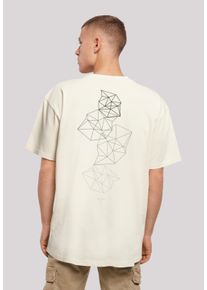 F4NT4STIC Herren T-Shirt "Geometric Abstract", beige, casual, Gr. XXXL, Obermaterial: 100% Baumwolle, Shirts, Print