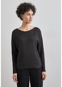 Street One Damen Strickpullover, schwarz, casual, Gr. 38, unifarben, Stoff, 30% Polyester, 29% Polyacryl, 21% Viskose, 20% Nylon, Pullover, mit