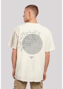 F4NT4STIC Herren T-Shirt "Geometric Grau", beige, casual, Gr. 4XL, Obermaterial: 100% Baumwolle, Shirts, Print