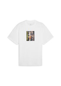 Puma Herren Trainingsshirt "Banned from TV Basketball-T-Shirt Herren", weiß, Gr. L, Obermaterial: 100% Baumwolle; Rippe: 30% Polyester, 70%