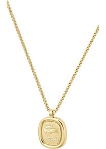 Lacoste Herren Kette mit Anhänger "VIGOR, 2040410, 2040411", Edelstahl, L: 56cm, gold, Edelstahl, Halsketten