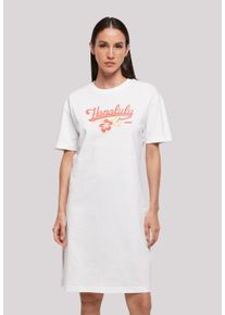 F4NT4STIC Damen Shirtkleid "Honolulu", weiß, casual, Gr. S, Obermaterial: 100% Baumwolle, Kleider, Print