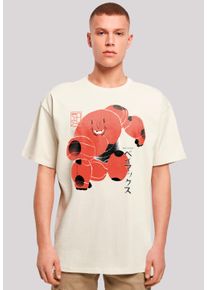 F4NT4STIC Herren T-Shirt "Big Hero 6 Baymax Suite Pose", beige, casual, Gr. M, Obermaterial: 100% Baumwolle, Shirts, Premium Qualität
