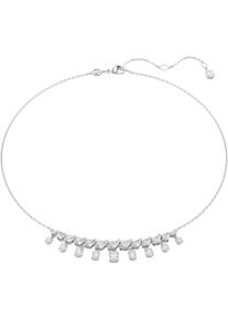 Swarovski Damen Collier "Schmuck Geschenk Halskette Idyllia Schneeflocke, 5692637", Metall, L: 42cm, silber, Metall, Halsketten, mit Swarovski