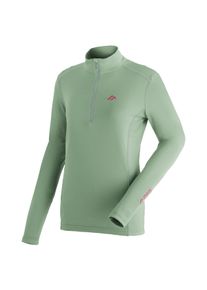 Maier Sports Damen Fleecepullover "Jenna Rec", grün, Gr. 40, 100% Polyester (recycled), Sweatshirts, Damen Midlayer, elastisches und pflegeleichtes
