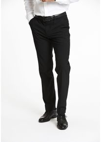 LINDBERGH Herren Anzughose "LINDBERGH Anzughose", schwarz, Gr. 50, Oberstoff: 58% Wolle, 38% Polyamid, 4% Elasthan, Hosen