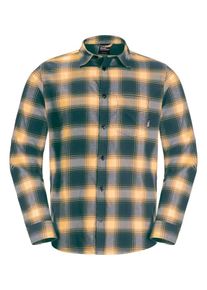Jack Wolfskin Herren Flanellhemd "WANDERWEG SHIRT M", blau, Gr. XXL, Hauptmaterial: 100% Polyester, Hemden