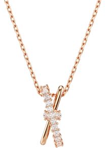 Swarovski Damen Kette mit Anhänger "Schmuck Geschenk Halskette Hyperbola Twist, 5689723, 5689788", Metall, L: 45cm, rosa, Metall, Halsketten, mit