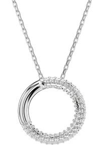 Swarovski Damen Kette mit Anhänger "Schmuck Geschenk Halskette Dextera, 5692737", Metall, L: 57cm, silber, Metall, Halsketten, mit Swarovski Kristall