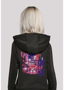 F4NT4STIC Damen Kapuzenpullover "Tokio City", schwarz, casual, Gr. XXL, Obermaterial: 65% Baumwolle, 35% Polyester, Pullover, Hoodie, Warm, Bequem