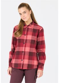 WHISTLER Damen Fleeceshirt "Riglet", rot, casual, Gr. 44, mehrfarbig, 100% Baumwolle, Shirts, In atmungsaktiver Baumwollqualität