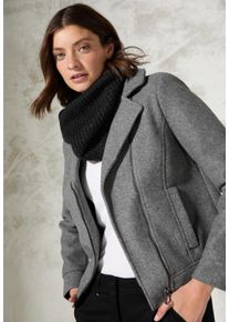 Cecil Damen Loop, schwarz, casual, unifarben, Stoff, 83% Polyester, 14% Metallpolyester, 3% Elasthan, Modetücher, aus softem Materialmix