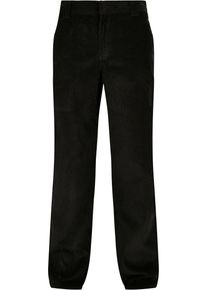 Urban Classics Herren Stoffhose "Urban Classics Herren Corduroy Workwear Pants", schwarz, Gr. 34, unifarben, 100% Baumwolle, Hosen