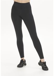 Endurance Damen Trainingstights "Franza", schwarz, sportlich, Gr. 40, unifarben, 72% Nylon, 28% Elasthan, Hosen, mit leichter Kompression