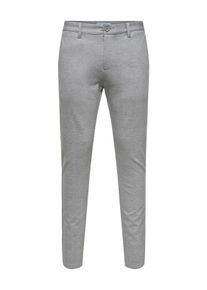 Only & Sons ONLY & SONS Herren Chinohose "ONSMARK SLIM CHECK PANTS 9887 NOOS", grau, modisch, Gr. 29, kariert, Web, Obermaterial: 64% Viskose, 31% Polyester, 5%