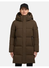 Khujo Damen Steppmantel "Haya Matt-YM", grün, Basic, Gr. XXL, Obermaterial: 100% Polyester, Futter: 100% Nylon, Wattierung: 100% Polyester, Mäntel,