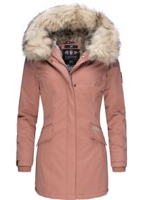 Navahoo Damen Wintermantel "Cristal", braun, modisch, Gr. XS, Oberstoff: 65% Polyester, 35% Baumwolle, Futter: 100% Polyester, Wattierung: 100%