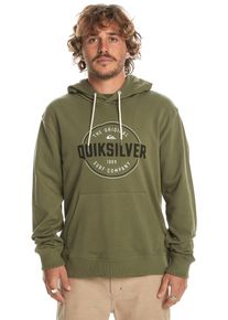 Quiksilver Herren Kapuzensweatshirt "CIRCLE UP HOODIE", grün, sportlich, Gr. XL, Obermaterial: 85% Baumwolle, 15% Elasthan, Sweatshirts