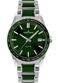 Jacques Lemans Damen Quarzuhr "Liverpool, 1-2060J", grün, Armbanduhren, Armbanduhr,Herrenuhr,Damenuhr,Edelstahlarmband,bis 10 bar wasserd.