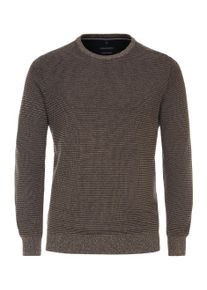 Casamoda Herren Strickpullover "Casamoda Pullover uni", beige, Gr. XL, 100% Baumwolle, Pullover