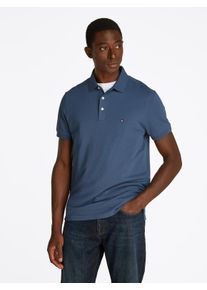 Tommy Hilfiger Herren Poloshirt "1985 SLIM POLO", blau, Basic, Gr. XXXL, Piquu00e9, Obermaterial: 96% Baumwolle, 4% Elasthan, Shirts, aus leicht