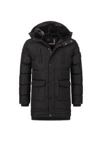 Herren Winterjacke "ASVenico", schwarz, Gr. L, Alessandro Salvarini, Obermaterial: 100% Polyester; Futter: 100% Polyester; Kunstfell: 100% Polyester,
