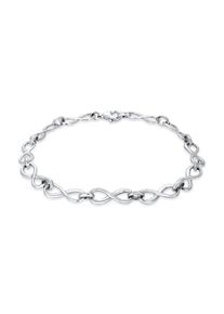 Elli Damen Armband "Elli Armband Infinity Unendlichkeit Liebe 925 Silber", 18cm, ohne Stein, Silber 925 (Sterlingsilber), silber, Silber 925