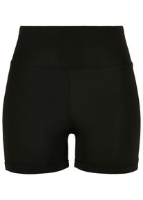 Urban Classics Damen Stoffhose "Urban Classics Damen Ladies Recycled High Waist Cycle Hot Pants", schwarz, Gr. XS, unifarben, 78% Polyester, 22%