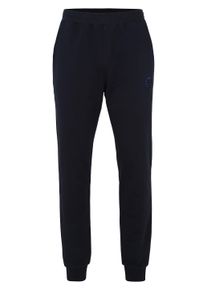 Herren Sweathose, schwarz, sportlich, Gr. XXL, Ahorn Sportswear, unifarben, 100% Baumwolle, Hosen, mit kleiner Logo-Stickerei