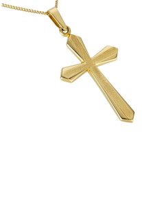 Firetti Damen Ketten-Anhänger "Schmuck Geschenk Gold 333 Halsschmuck Anhänger für Halskette Kreuz", Gelbgold 333, 0,65 g, gold, Gelbgold 333,