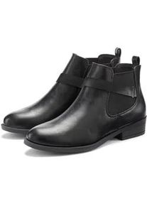 Chelseaboots Vivance Gr. 36, schwarz Damen Schuhe mit Stretch-Einsatz, Stiefelette, Ankle Boots VEGAN