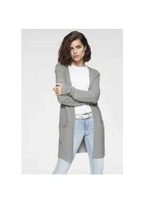 Strickjacke Tamaris Gr. 40/42, grau (hellgrau (strickjacke aus nachhaltigem material)) Damen Strickjacken mit Taschen