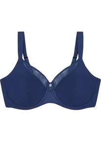 Minimizer-BH Triumph "True Shape Sensation W01" Gr. 75, Cup F, blau (deep water) Damen BHs Cup C-G, mit Komfortbügel, Basic Dessous