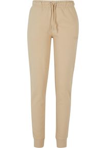 DEF Damen Jogginghose "DEF Damen Swearpants Lola", beige, Gr. XS, unifarben, 95% Baumwolle, 5% Elasthan, Hosen