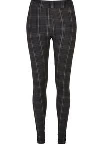 Urban Classics Damen Leggings "Urban Classics Damen Ladies Soft AOP Leggings", schwarz, Gr. 5XL, 85% Polyester, 15% Elasthan, Hosen