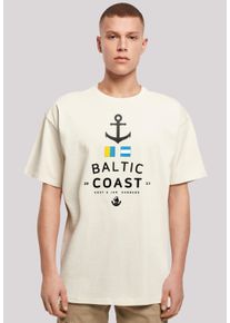 F4NT4STIC Herren T-Shirt "Ostsee Baltic Sea Knut & Jan Hamburg", beige, casual, Gr. S, Obermaterial: 100% Baumwolle, Shirts, Print