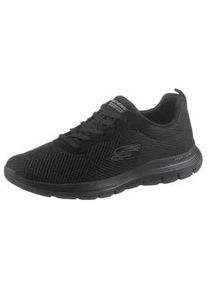 Sneaker Skechers "FLEX APPEAL 4.0 BRILLINAT VIEW" Gr. 39, schwarz Damen Schuhe mit Air Cooled Memory Foam, Freizeitschuh, Halbschuh, Schnürschuh