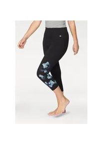 Leggings Kangaroos Gr. 56, N-Gr, schwarz (schwarz-bedruckt) Damen Hosen Große Größen