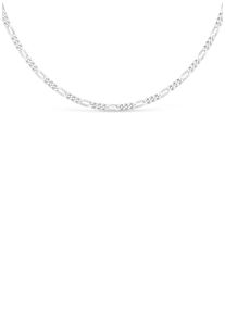 Firetti Damen Kette ohne Anhänger "Schmuck Geschenk Silber 925 Halsschmuck Halskette Figarokette", 55, Silber 925 (Sterlingsilber), B: 3,4mm, silber,