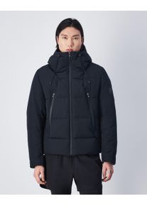 Champion Herren Winterjacke, schwarz, sportlich, Gr. L, unifarben, Steppware, Obermaterial: 67% Polyester, 33% Baumwolle, Jacken