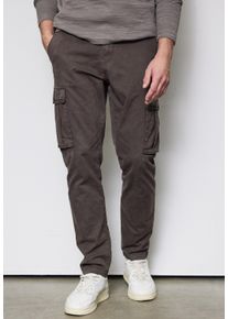 Street One MEN Herren Cargohose, braun, casual, Gr. 31, unifarben, Web, 98% Baumwolle, 2% Elasthan, Hosen, aus Baumwolle mit Stretchanteil