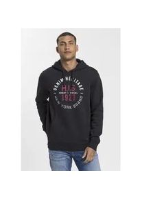 H.I.S. Kapuzensweatshirt H.I.S Gr. S (44/46), schwarz Herren Sweatshirts Langarm, lässige Passform, mit Kängurutasche