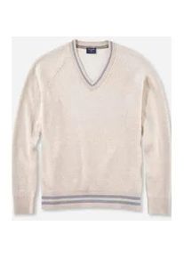 Strickpullover OLYMP "OLYMP Strick Casual" Gr. L, beige (hellbeige) Herren Pullover