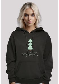F4NT4STIC Damen Kapuzenpullover "Merry Christmas Weihnachten", schwarz, casual, Gr. XXL, Obermaterial: 65% Baumwolle, 35% Polyester, Pullover,