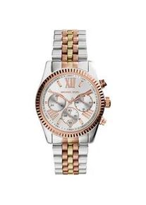 Chronograph Michael Kors "LEXINGTON, MK5735" Armbanduhren rosegold (silberfarben-goldfarben-roségoldfarben) Damen Quarzuhr, Armbanduhr, Damenuhr, Stoppfunktion, Edelstahlarmband