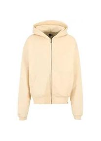 Sweatjacke DEF "DEF Herren Zip Hoody" Gr. L, beige Herren Sweatjacken