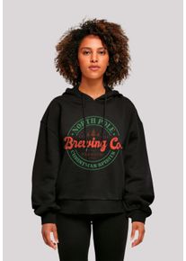 F4NT4STIC Damen Kapuzenpullover "North Pole Weihnachten Spirits Brewing Company", schwarz, casual, Gr. M, Obermaterial: 100% Baumwolle, Pullover,