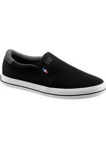 H.I.S. Slip-On Sneaker H.I.S Gr. 42, schwarz-weiß Herren Schuhe mit seitlichen Gummizügen